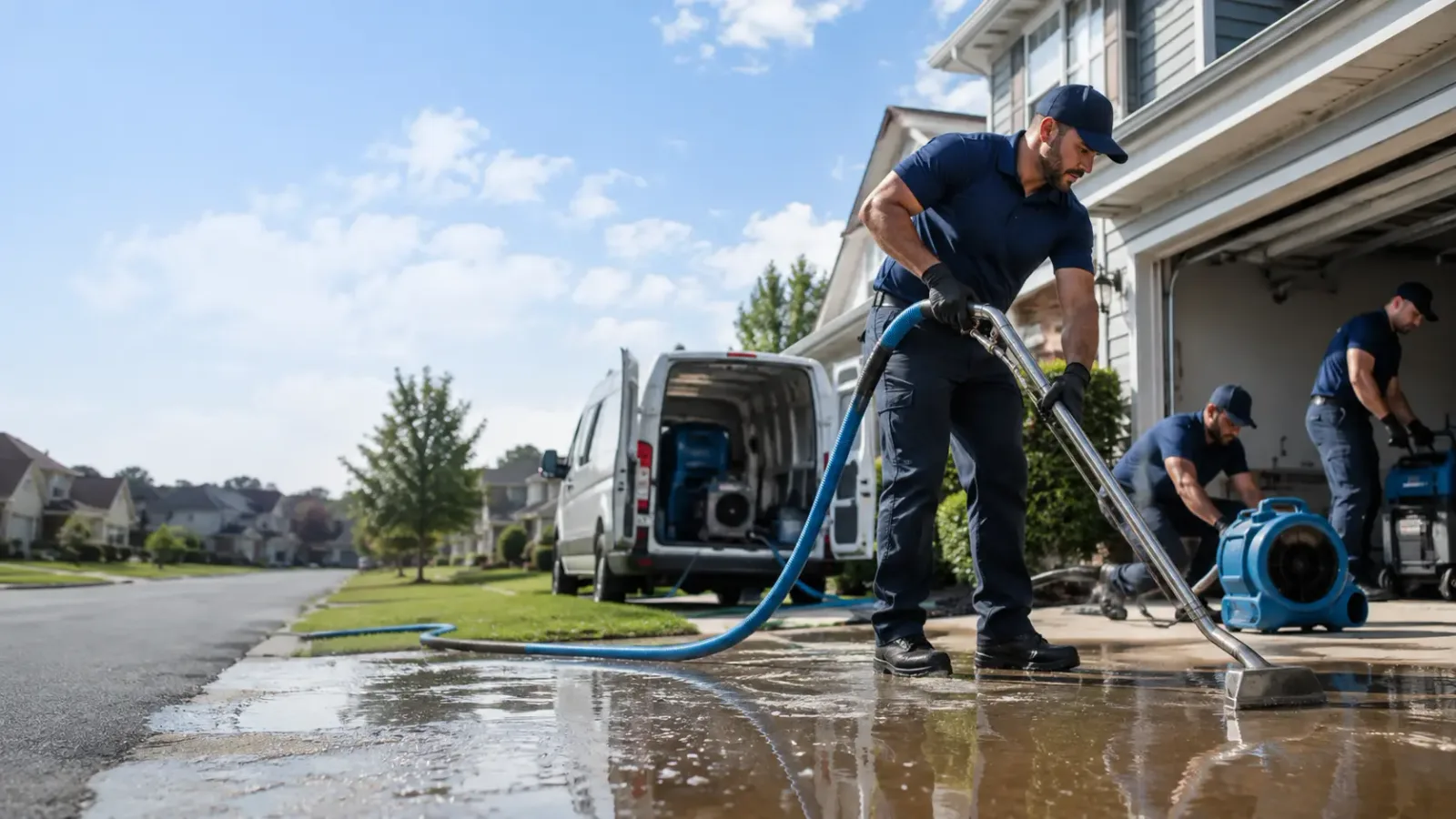 Flood Damage Restoration in Golden Eagle, IL